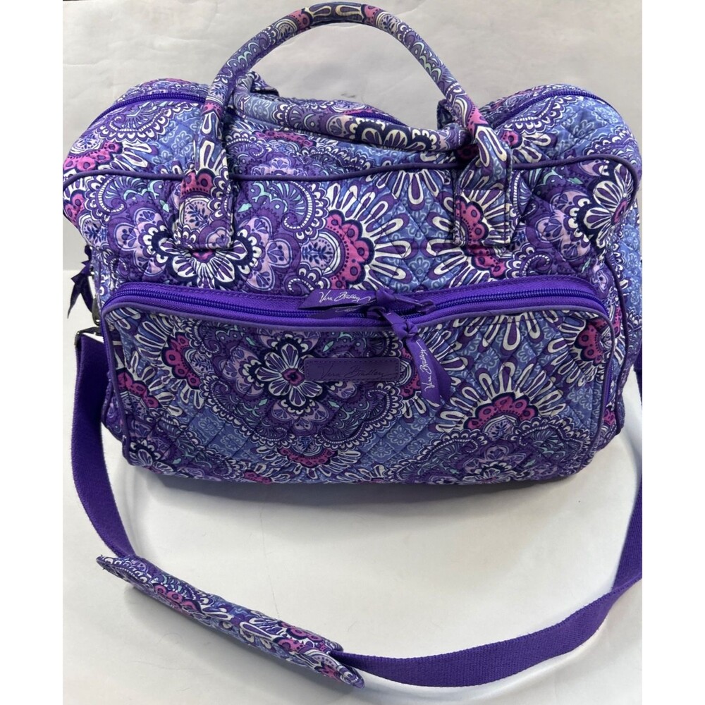 Vera Bradley Weekender Travel Bag Lilac Tapestry Purple